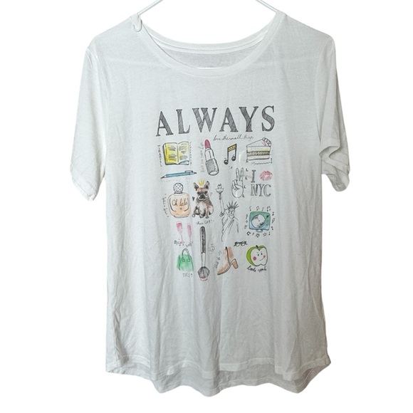 Old Navy Everywear Short Sleeve Graphic T-Shirt Sz L NWT - Picture 1 of 7